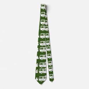 RV Motorhome Christmas Decor Neck Tie