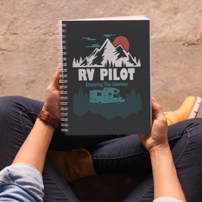 RV Pilot Camping Motorhome Travel Vacation Gift Notebook (Creator Uploaded)