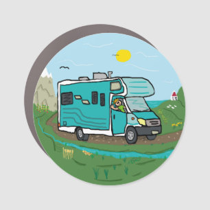 RV Recreational Vehicle Car Magnet