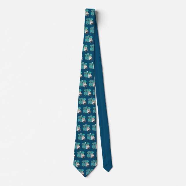 RV Recreational Vehicle Neck Tie (Front)