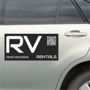 ✨ RV Rentals QR Car Magnet
