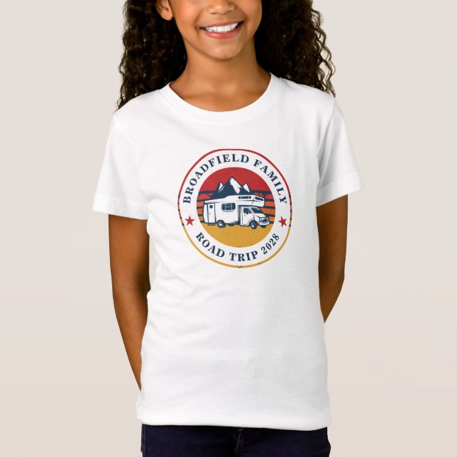 RV Road Trip Camping Matching Family Vacation T-Shirt (Front)