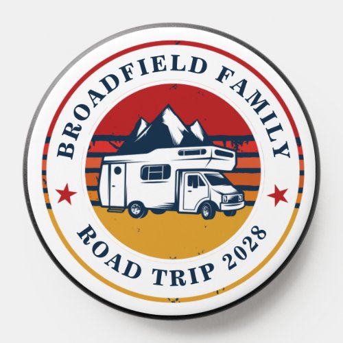 RV Road Trip Mom Matching Family Vacation Campers PopSocket