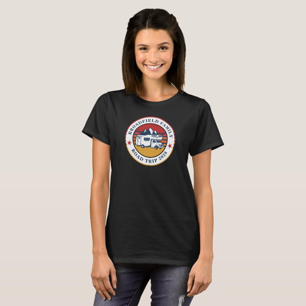 RV Road Trip Mom Matching Family Vacation Campers Personalized T-Shirt