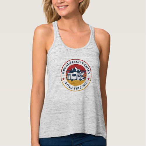 RV Road Trip Mom Matching Family Vacation Camping Tank Top