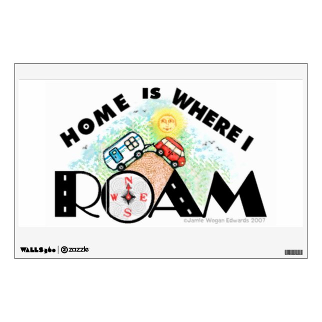 RV RVing Life Style Travel Camper Wall Decal (Front)