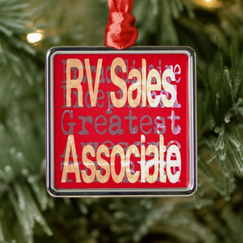 RV Sales Associate Extraordinaire Metal Ornament