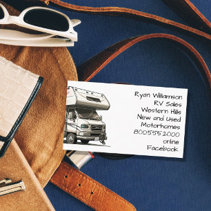 RV Salesman Motorhomes Camping Trailers Business Card