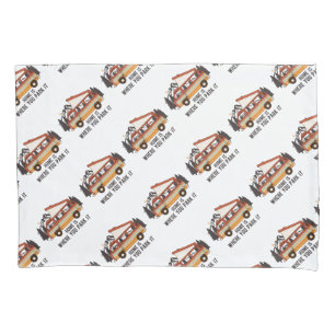 RV Tent Trailer "Home is Where You Park It" Pillow Case