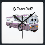 RV THERE YET CLASS A CLOCK<br><div class="desc">RV THERE YET CLASS A CLOCK
Size 10.75" x 10.75".
•Material: Grade-A acrylic.
•One AA battery required (not included).
•Add photos, artwork, and text.</div>