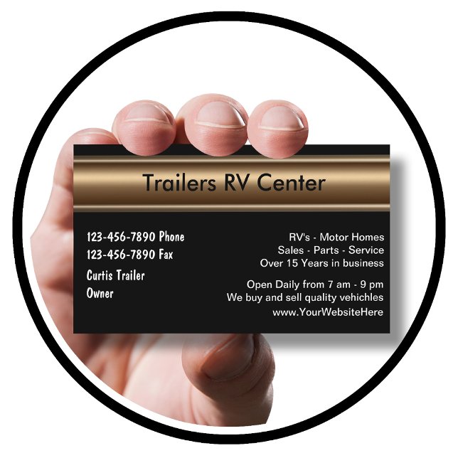 RV Trailer Business Cards (Creator Uploaded)