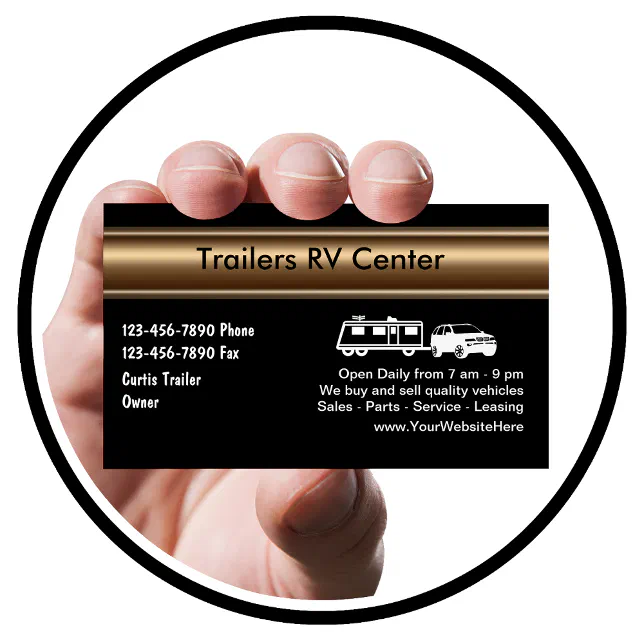 RV Trailer Business Cards Zazzle