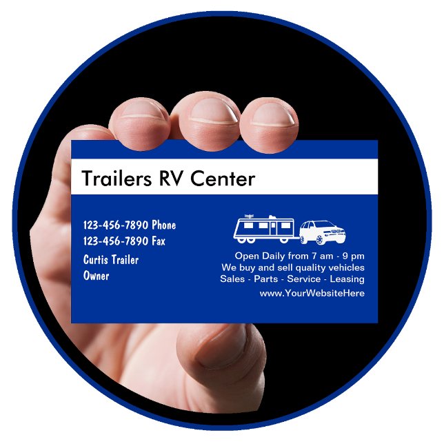 RV Trailer Business Cards (Creator Uploaded)