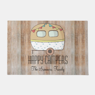 Happy Campers Personalized Standard Doormat - 20045850