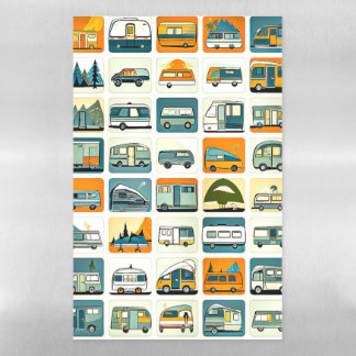 RV Travels Magnetic Dry Erase Sheet