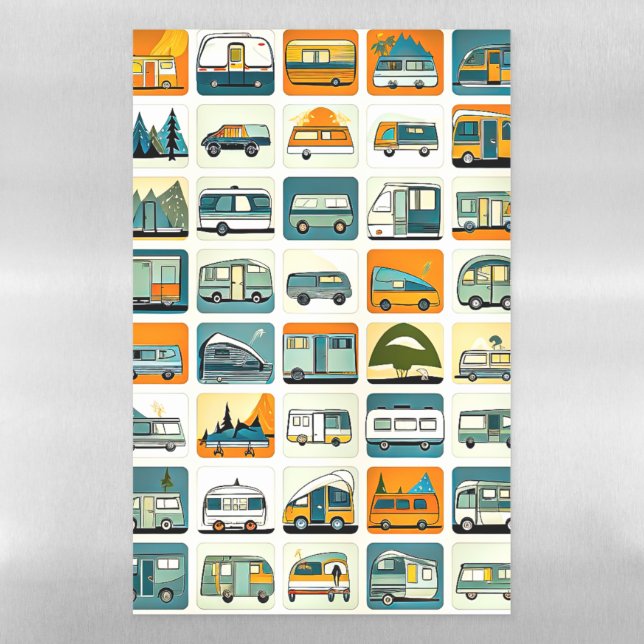 RV Travels Magnetic Dry Erase Sheet (Vertical)