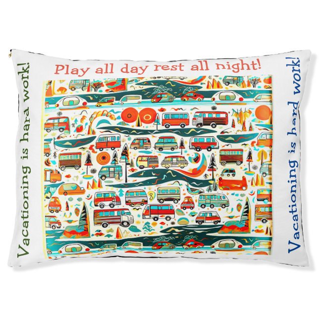 RV Travels Pet Bed (Front)