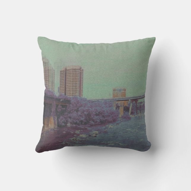 RVA In Retrograde Throw Pillow (Back)