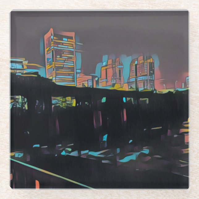 RVA In The Night Glass Coaster (Front)