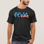 RVA Logo Richmond Virginia American Flag Sticker T-Shirt