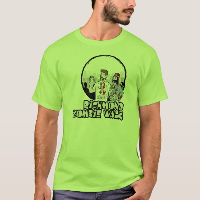 rva zombie walk basic tee light colors (Front)