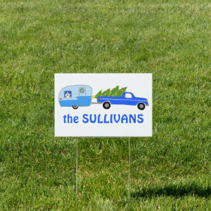 RVing CUSTOMIZED & SITE OCCUPIED Campsite Xmas Sign