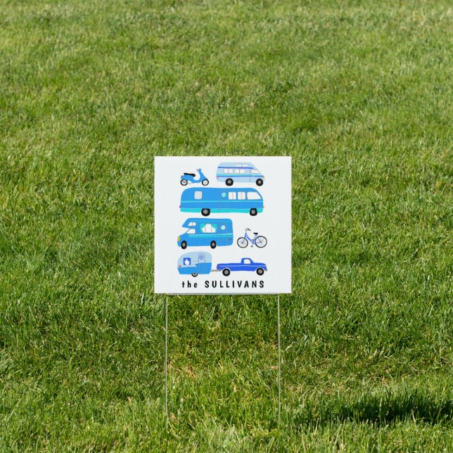 RVing CUSTOMIZED & SITE OCCUPIED Campsite Xmas Sign (Insitu)