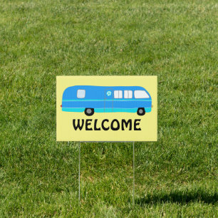 RVing WELCOME and SITE OCCUPIED sign for campsite
