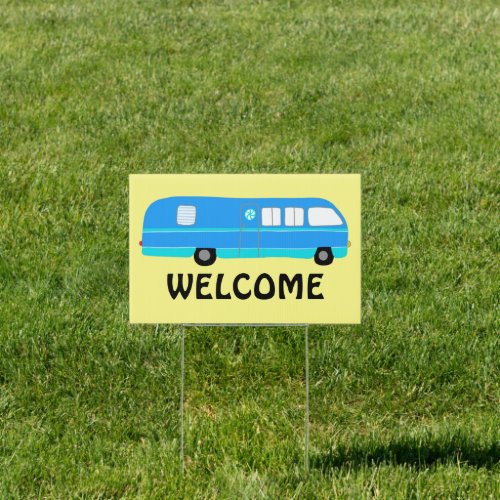 RVing WELCOME and SITE OCCUPIED sign for campsite