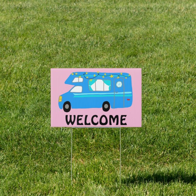 RVing WELCOME and SITE OCCUPIED sign for campsite (Insitu)