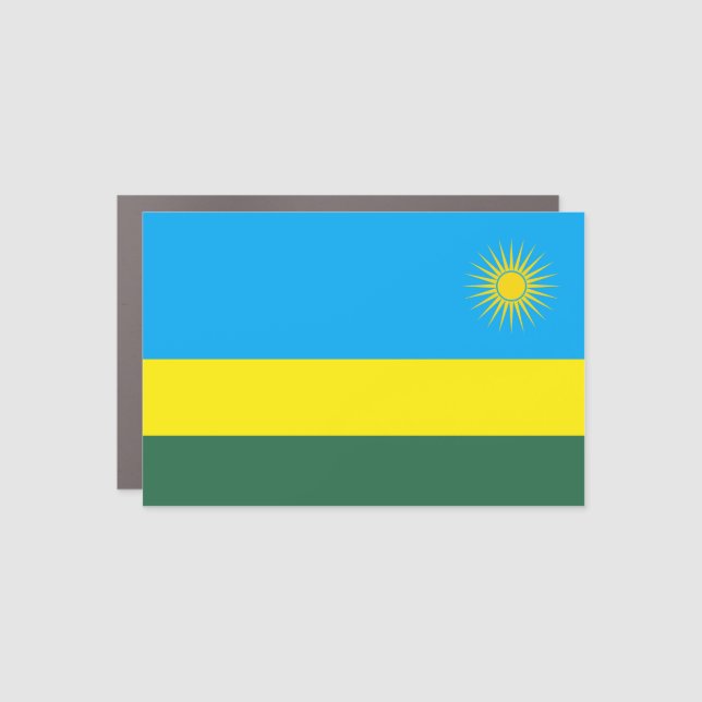 Rwanda Car Magnet (Front)