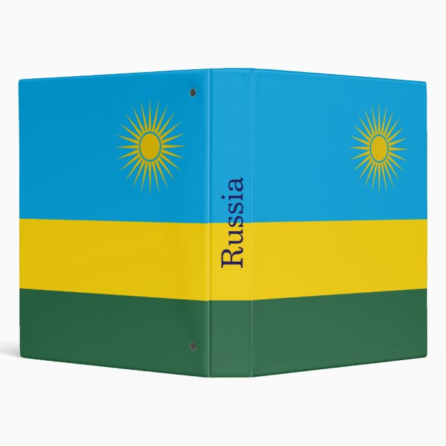Rwanda Flag 3 Ring Binder (Background)