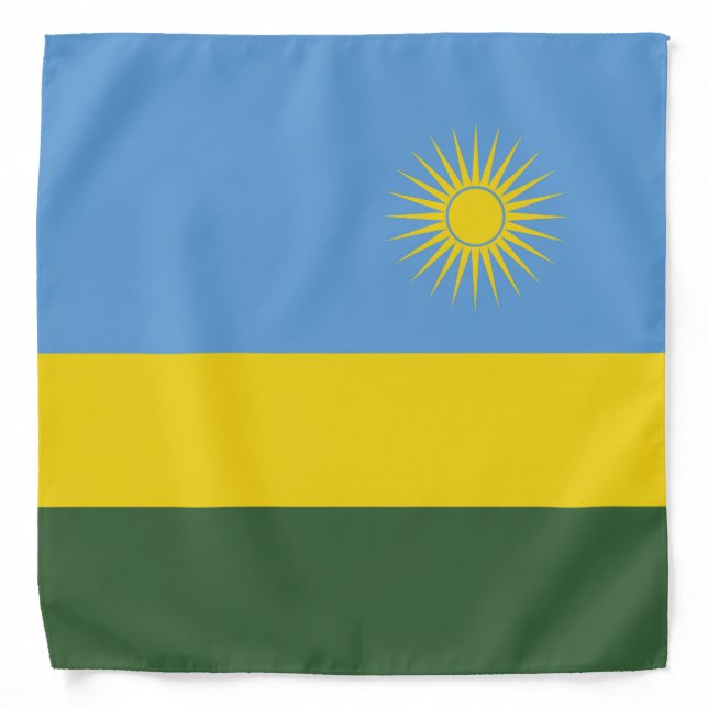 Rwanda flag bandana (Front)