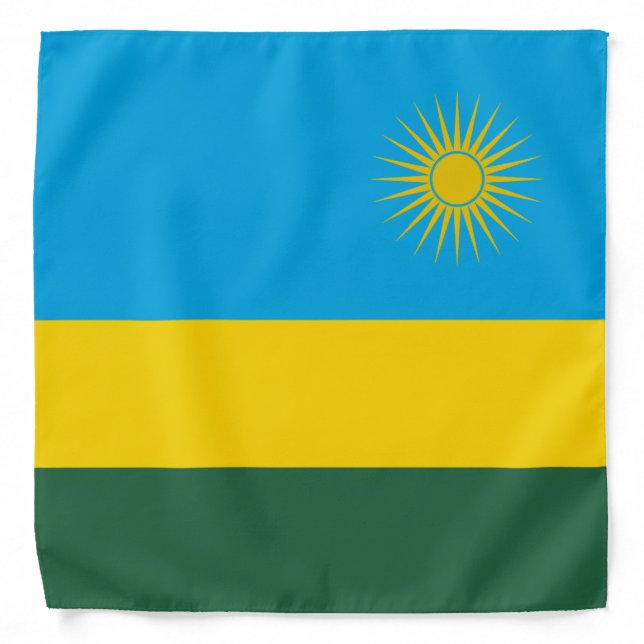 Rwanda Flag Bandana (Front)
