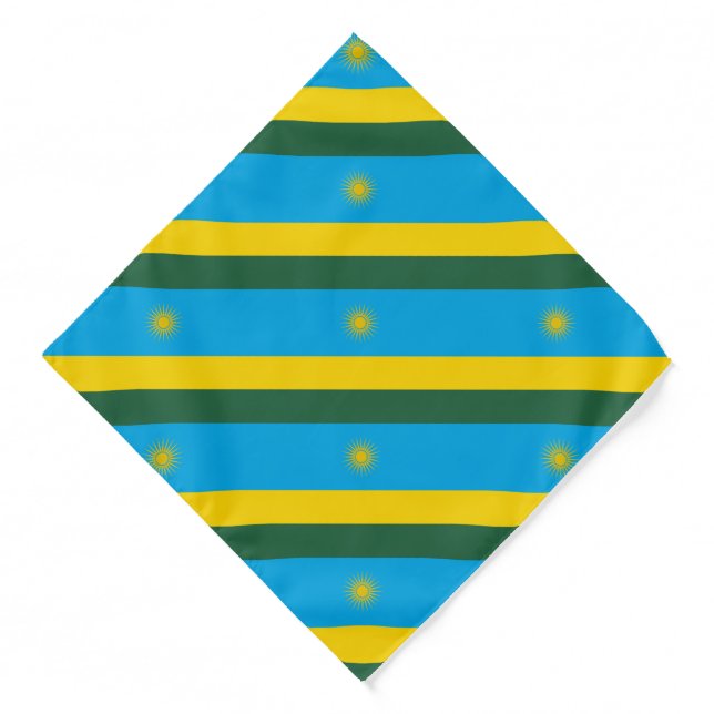 Rwanda Flag Bandana (Front)