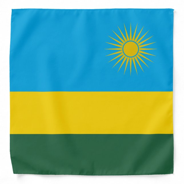 Rwanda Flag Bandana (Front)