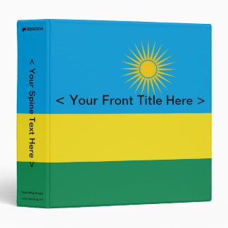 Rwanda Flag Binder