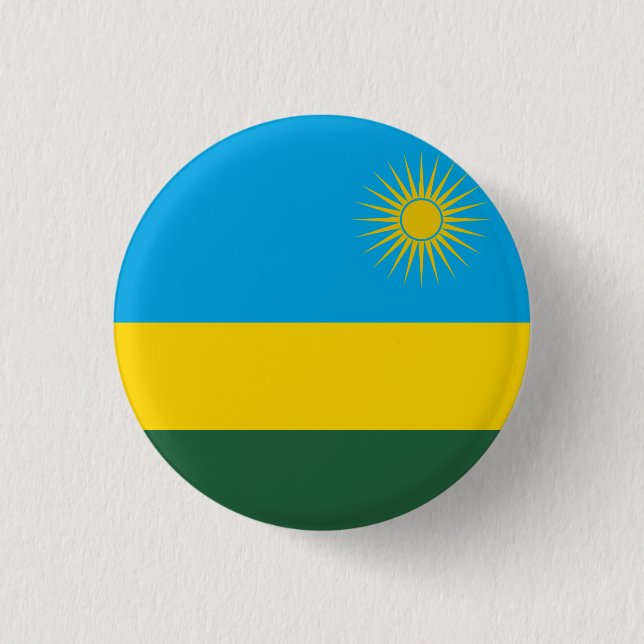 Rwanda Flag Button (Front)