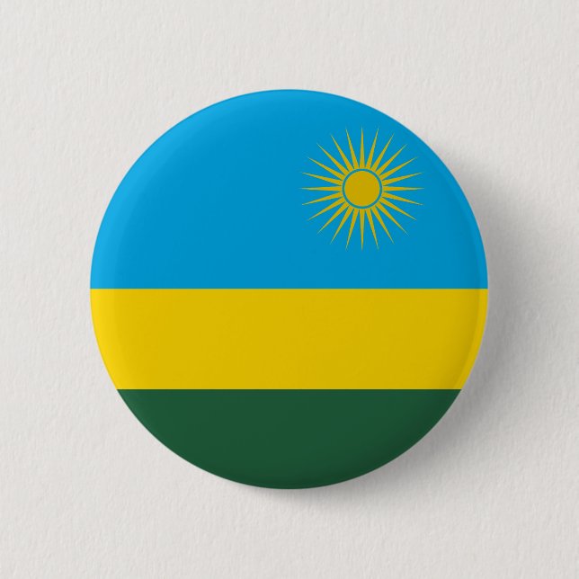 Rwanda Flag Button (Front)