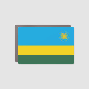 Rwanda Flag Car Magnet