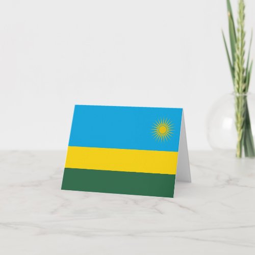 Rwanda Flag Card