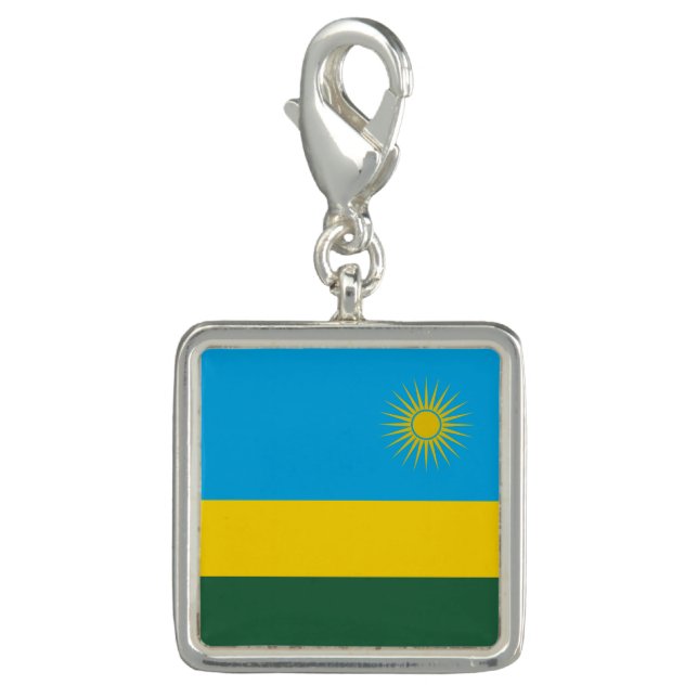 Rwanda Flag Charm (Front)