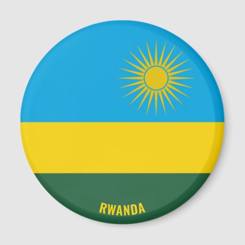 Rwanda Flag Charming Patriotic Magnet