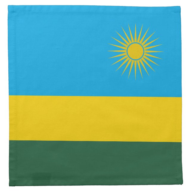 Rwanda Flag Cloth Napkin (Front)