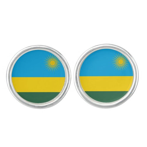 Rwanda Flag Cufflinks