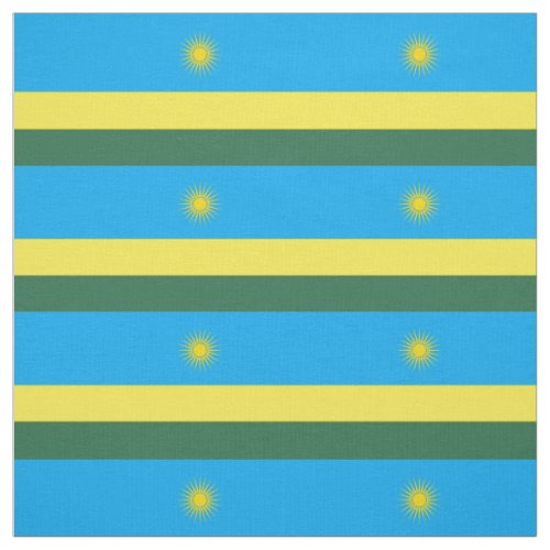 Rwanda Flag Fabric