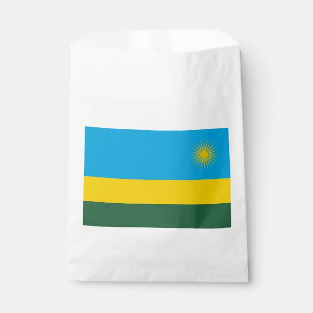 Rwanda Flag Favor Bag (Front)