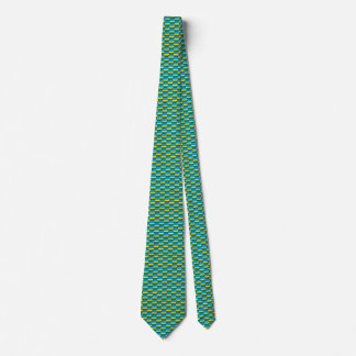 Rwanda Flag Honeycomb Tie