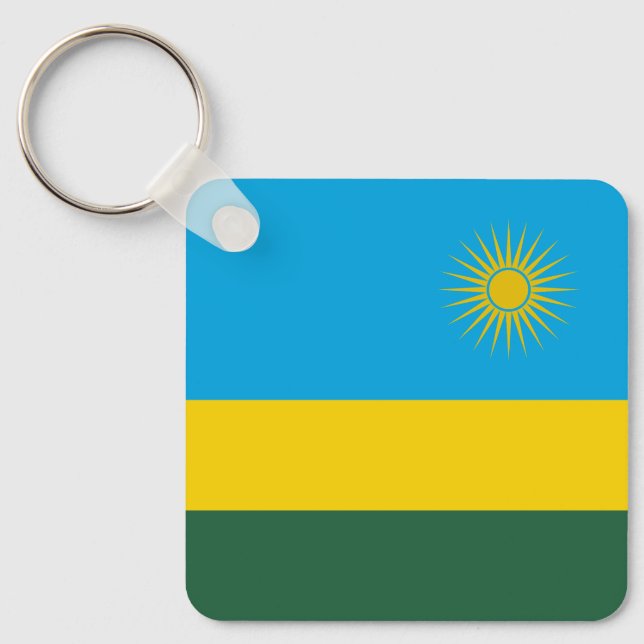 Rwanda Flag Keychain (Front)