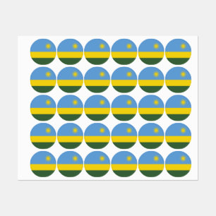 Rwanda flag labels